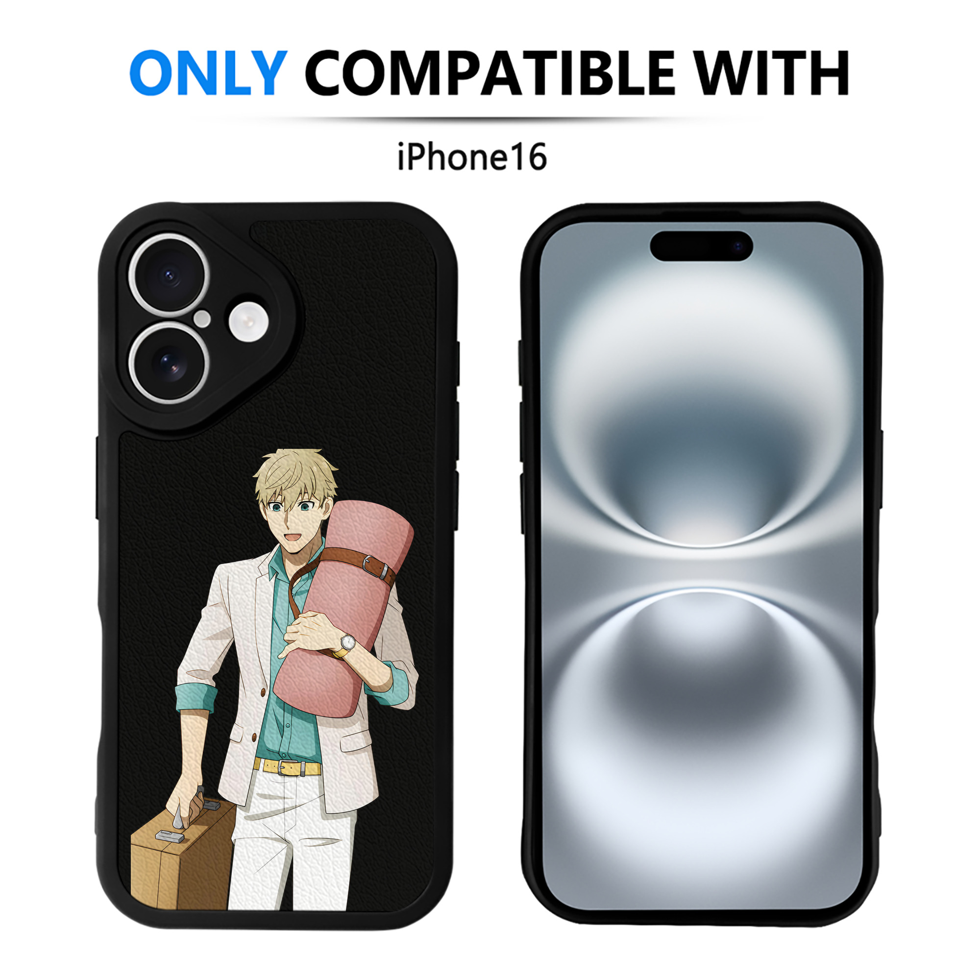 （画像用） SPY×FAMILY间谍家家酒 【iPhone 16シリーズ対応】シリコンスマホケース（レザー調） 材質：シリコン